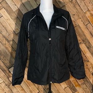 Danskin Now Black Windbreaker